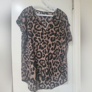 Shein Curve leopard print top